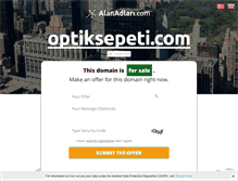 Tablet Screenshot of optiksepeti.com